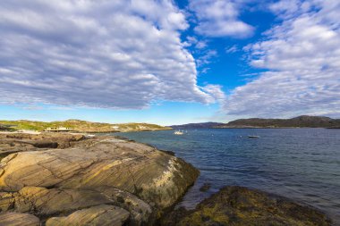 Barents Denizi 'ndeki güzel kutup yazı manzarası