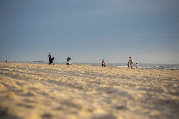 LITHUANIA, PALANGA - JULY 28, 2017: Palanga Baltic sea beach is the most clean and popular among the tourists — Stock Photo, Image