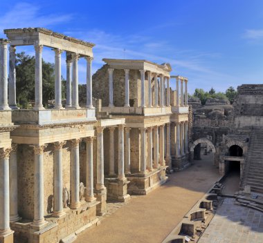 Roman theatre, Merida, Extremadura, Spain clipart