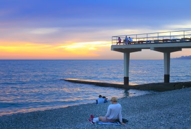 Sochi deniz kıyısı