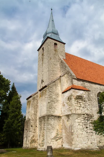 Old catholic stone church Estonia Saaremaa — Stock Photo, Image