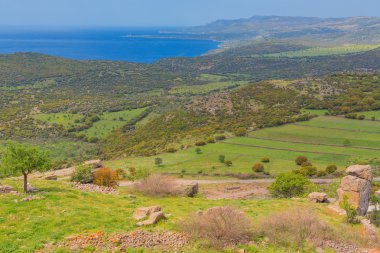 Bizanslılar deniz kıyısı manzara havadan görünümü deniz