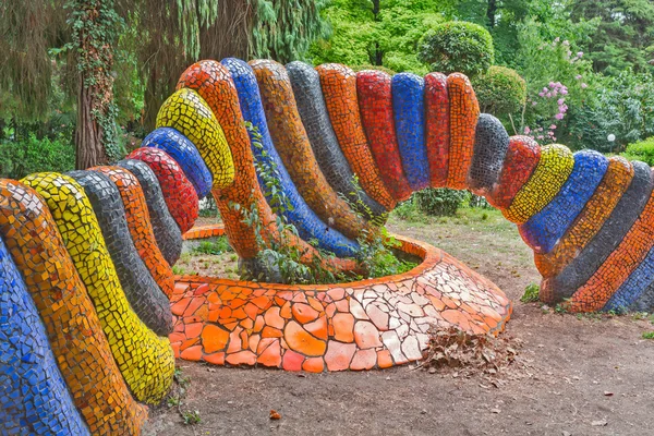 Инсталляция детского парка мозаики — стоковое фото