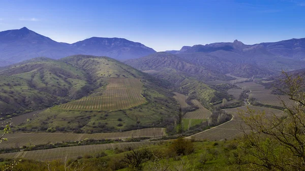 Las montañas y las colinas de la Crimea — Foto de Stock