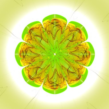 yaratıcı tasarım için 3D soyut fraktal resimde arka plan