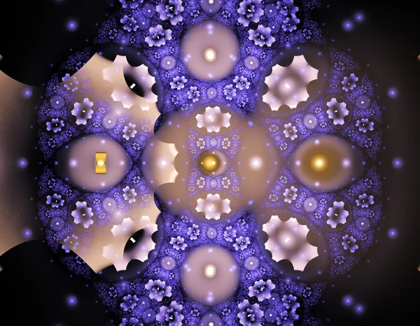 3d abstrato fundo ilustração fractal para design criativo — Fotografia de Stock