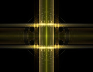 yaratıcı tasarım için 3D soyut fraktal resimde arka plan