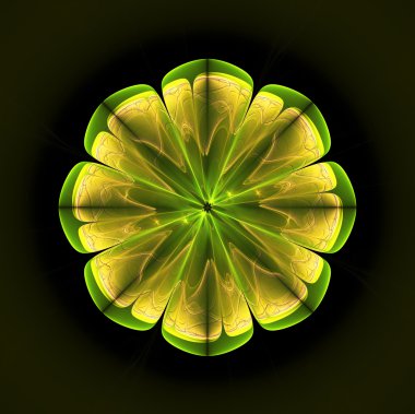 yaratıcı tasarım için 3D soyut fraktal resimde arka plan