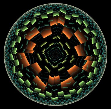 yaratıcı tasarım için 3D soyut fraktal resimde arka plan