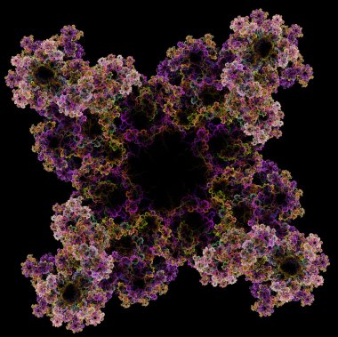 yaratıcı tasarım için 3D soyut fraktal resimde arka plan