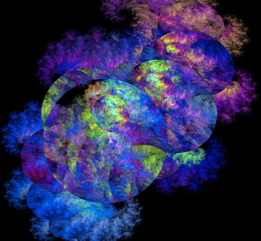 yaratıcı tasarım için 3D soyut fraktal resimde arka plan