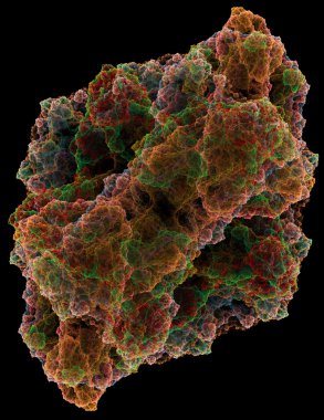 yaratıcı tasarım için 3D soyut fraktal resimde arka plan