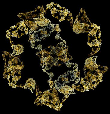 yaratıcı tasarım için 3D soyut fraktal resimde arka plan