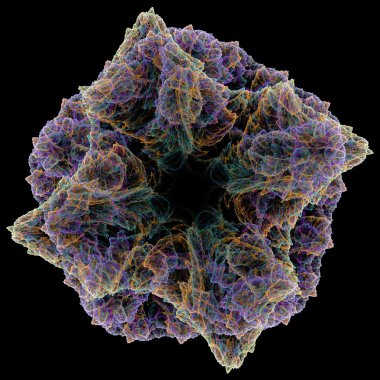 yaratıcı tasarım için 3D soyut fraktal resimde arka plan