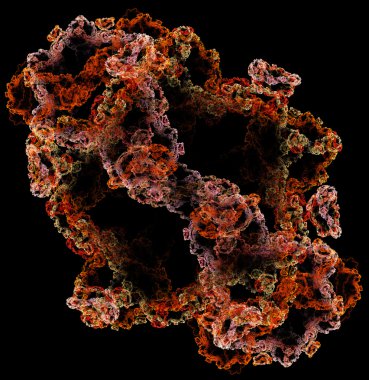 yaratıcı tasarım için 3D soyut fraktal resimde arka plan