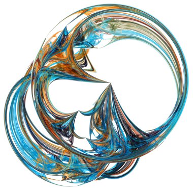 yaratıcı tasarım için 3D soyut fraktal resimde arka plan