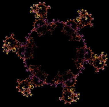 yaratıcı tasarım için 3D soyut fraktal resimde arka plan
