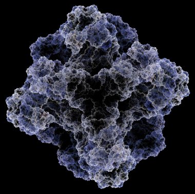 yaratıcı tasarım için 3D soyut fraktal resimde arka plan