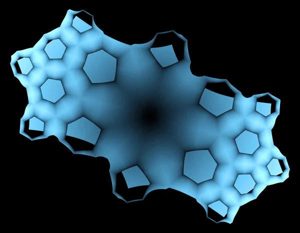 3D absztrakt fraktál illusztráció háttér kreatív design — Stock Fotó