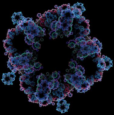 yaratıcı tasarım için 3D soyut fraktal resimde arka plan