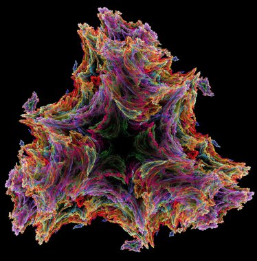 yaratıcı tasarım için 3D soyut fraktal resimde arka plan