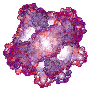 yaratıcı tasarım için 3D soyut fraktal resimde arka plan