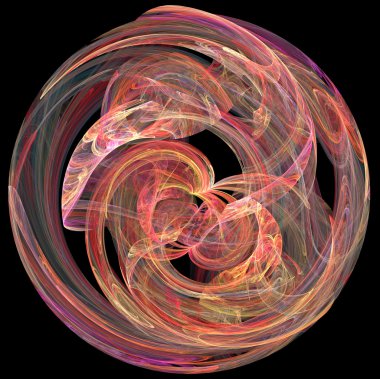 yaratıcı tasarım için 3D soyut fraktal resimde arka plan