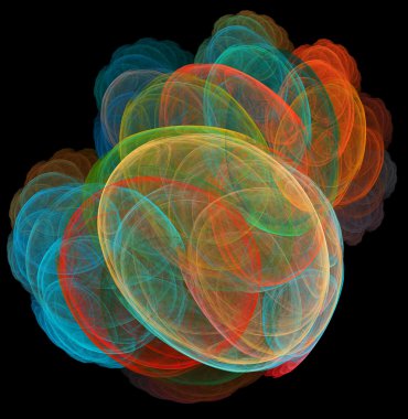 yaratıcı tasarım için 3D soyut fraktal resimde arka plan