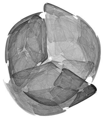 yaratıcı tasarım için 3D soyut fraktal resimde arka plan