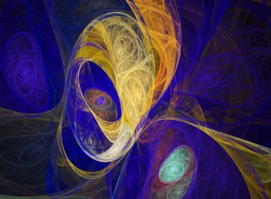 yaratıcı tasarım için 3D soyut fraktal resimde arka plan