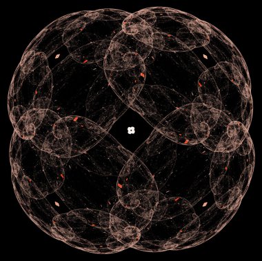 yaratıcı tasarım için 3D soyut fraktal resimde arka plan