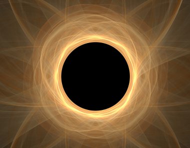 3D soyut fraktal gösterim amacıyla yaratıcı tasarım