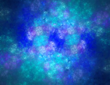 3D soyut fraktal gösterim amacıyla yaratıcı tasarım