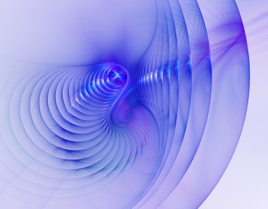 3D soyut fraktal gösterim amacıyla yaratıcı tasarım