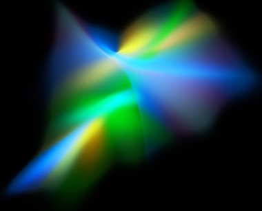 3D soyut fraktal gösterim amacıyla yaratıcı tasarım