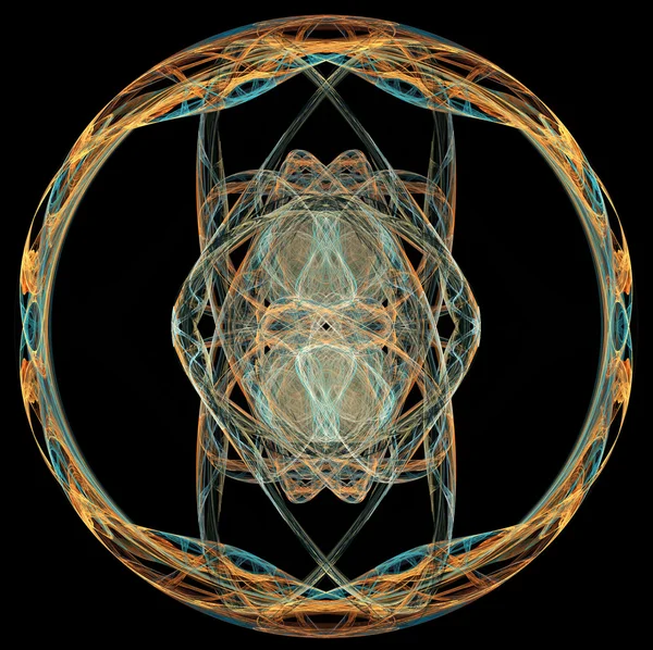 Ilustração fractal abstrato 3d para design criativo — Fotografia de Stock