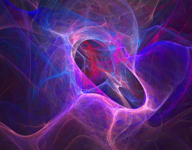 3D soyut fraktal gösterim amacıyla yaratıcı tasarım