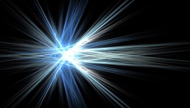 3D soyut fraktal gösterim amacıyla yaratıcı tasarım