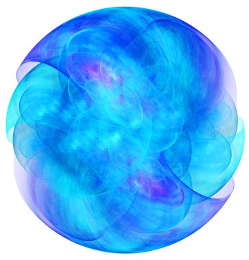 3D soyut fraktal gösterim amacıyla yaratıcı tasarım