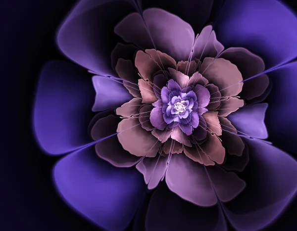 3D soyut fraktal gösterim amacıyla yaratıcı tasarım