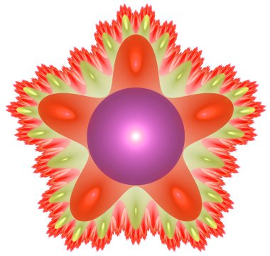 yaratıcı tasarım için 3D soyut fraktal resimde arka plan