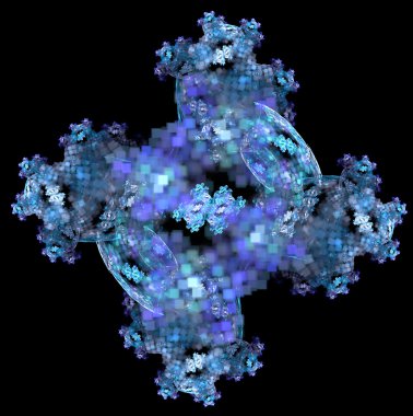 yaratıcı tasarım için 3D soyut fraktal resimde arka plan