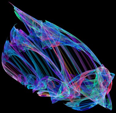 Yaratıcı tasarım için soyut fraktal çizim