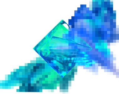 yaratıcı tasarım için 3D soyut fraktal resimde arka plan