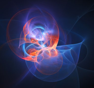 yaratıcı tasarım için 3D soyut fraktal resimde arka plan