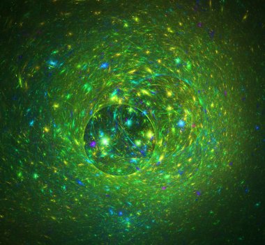 yaratıcı tasarım için 3D soyut fraktal resimde arka plan