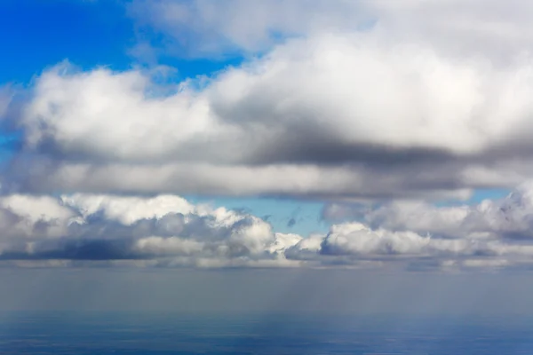 Weiße Wolken Luftaufnahme natürlicher Hintergrund — Stockfoto