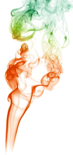 Fumaça colorida no fundo branco nevoeiro de textura de arte abstrata. Elemento para design criativo — Fotografia de Stock