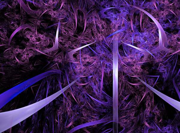 Computer rendered abstract fractal background for creative design