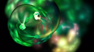 3D soyut fraktal gösterim amacıyla yaratıcı tasarım